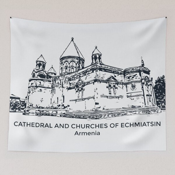 Item preview, Cathedral and Churches of Echmiatsin - Armenia designed and sold by Lakeric Cityscapes.