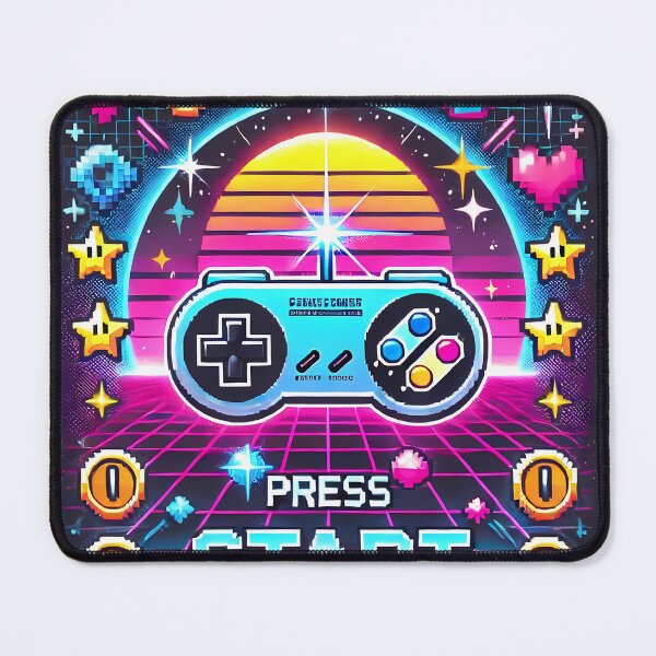 Item preview, Press Start - Retro Gaming Vibes designed and sold by Psychacharm.