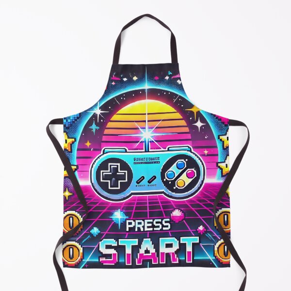 Item preview, Press Start - Retro Gaming Vibes designed and sold by Psychacharm.