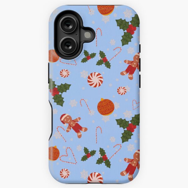 Blue wrapping paper iPhone Tough Case