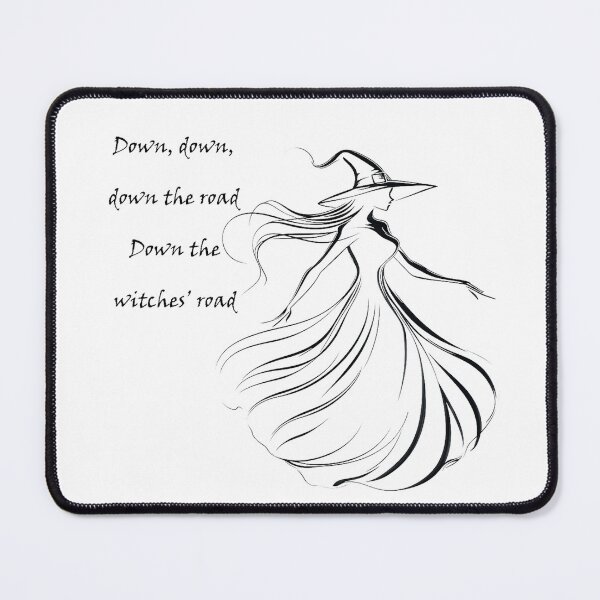 Item preview, Down the witches' road - Agatha fan art - Black on light background designed and sold by MojoMakesit.