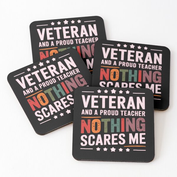 Item preview, Proud Veteran and Teacher Inspirational Design – Fearless Spirit designed and sold by GreenZenStudio.