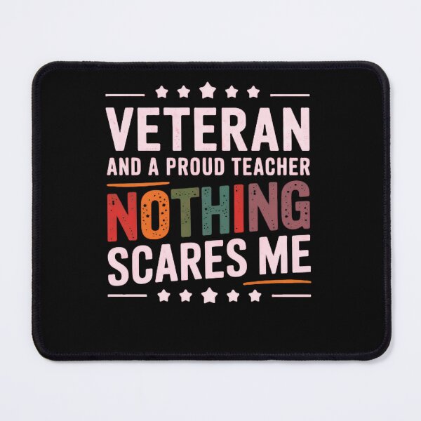 Item preview, Proud Veteran and Teacher Inspirational Design – Fearless Spirit designed and sold by GreenZenStudio.