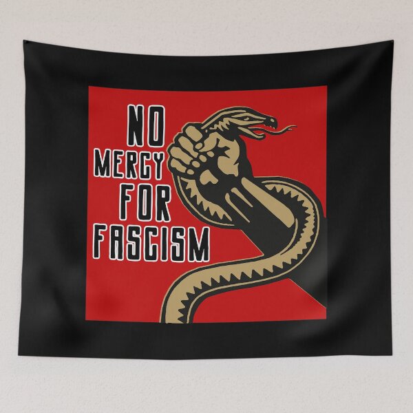 Item preview, NO Mercy for Fascism - Venomous Snake 2.0 designed and sold by Thelittlelord.