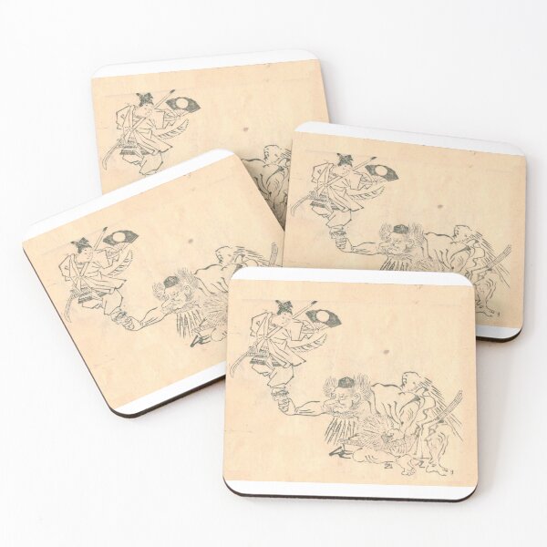 Item preview, Ancient samurai engraving designed and sold by kyotovintage.