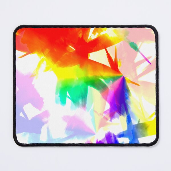 Item preview, Rainbow Splatter Brushwork Minimalism Print Background designed and sold by Sharon Schwalbe.