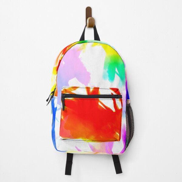 Item preview, Rainbow Splatter Brushwork Minimalism Print Background designed and sold by Sharon Schwalbe.