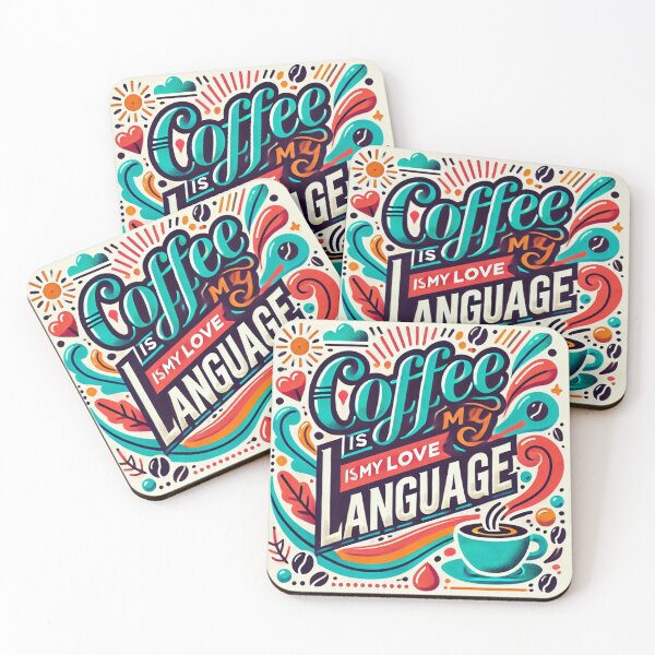 Artikelvorschau, Kaffee ist meine Liebessprache & lebendiges und modernes Design entworfen und verkauft von drip.design.co.
