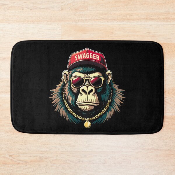 Item preview, Cool Monkey with Swagger Style Hat	 designed and sold by Taans-Creation.