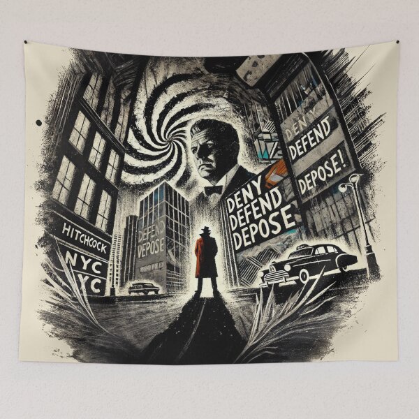 Item preview, Deny Defend Depose Hitchcock designed and sold by SuperFunFactory.