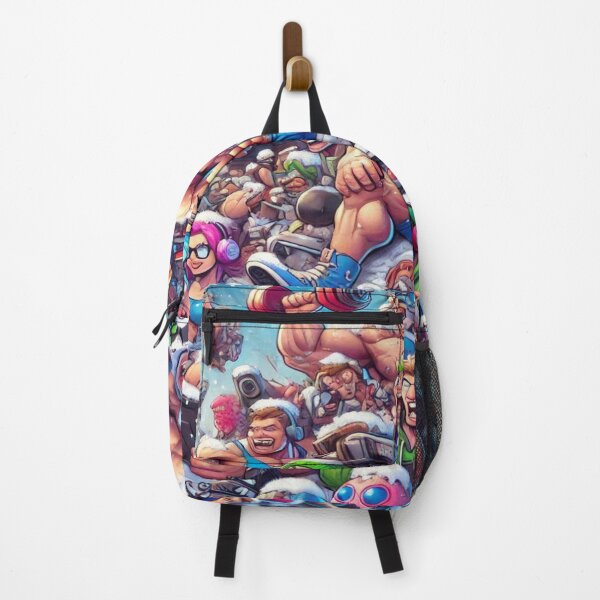 Item preview, Bodybuilders and Gamers in a Winter Chaos Scene designed and sold by Imaginarium of Chaos falcon88 .