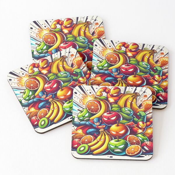 Item preview, Superpowered Fruits in a Dynamic Pile designed and sold by Imaginarium of Chaos falcon88 .