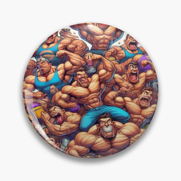 Item preview, Pile of Cartoon Bodybuilders in Wacky Poses designed and sold by Imaginarium of Chaos falcon88 .