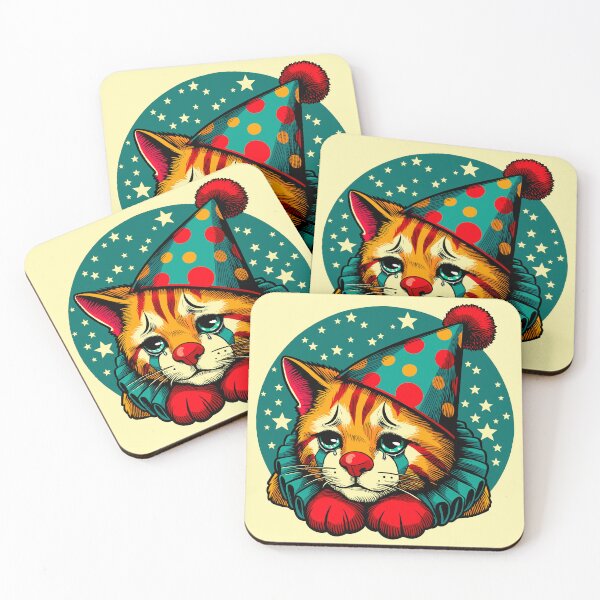 Item preview, Sad Kitty Clown designed and sold by Ghost on Toast.
