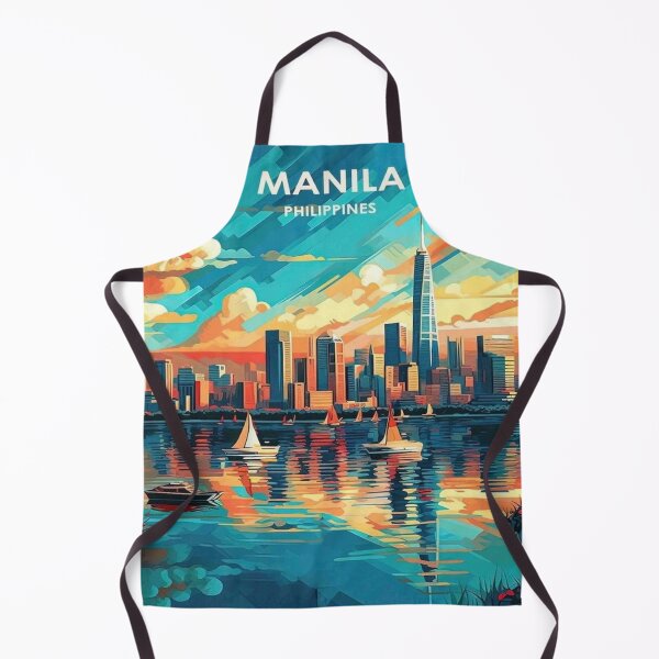Item preview, Manila Philippines Vintage Travel and Tourism Advertising Print designed and sold by posterbobs.