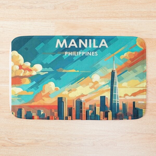 Item preview, Manila Philippines Vintage Travel and Tourism Advertising Print designed and sold by posterbobs.