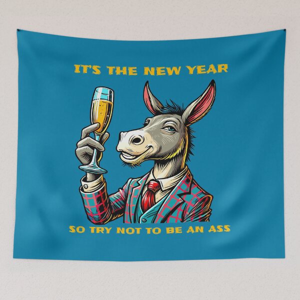 Item preview, New Year’s Drunk Donkey | Don’t Be An Ass designed and sold by Ghost on Toast.