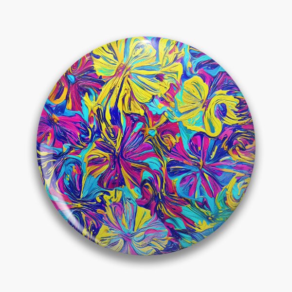 Item preview, Floral Cat Dreamscape of Electric Colors designed and sold by blackhalt.