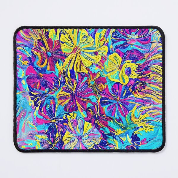 Item preview, Floral Cat Dreamscape of Electric Colors designed and sold by blackhalt.