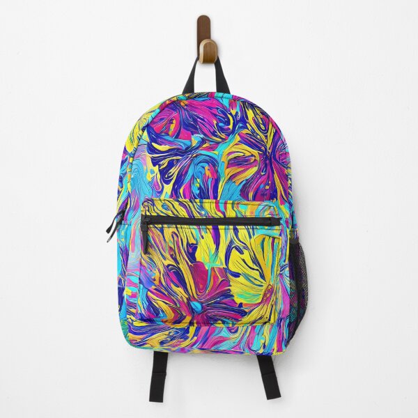 Item preview, Floral Cat Dreamscape of Electric Colors designed and sold by blackhalt.