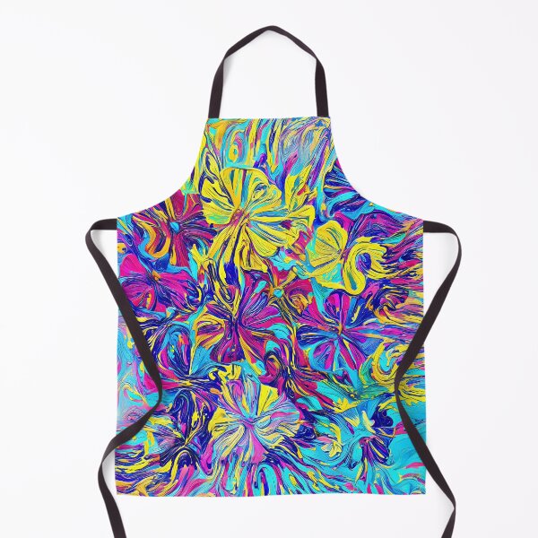 Item preview, Floral Cat Dreamscape of Electric Colors designed and sold by blackhalt.