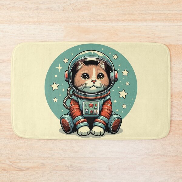 Item preview, Retro Futurism Astronaut Kitty designed and sold by Ghost on Toast.