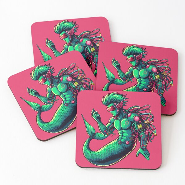 Item preview, Cyberpunk Merman designed and sold by Ghost on Toast.