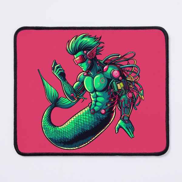 Item preview, Cyberpunk Merman designed and sold by Ghost on Toast.