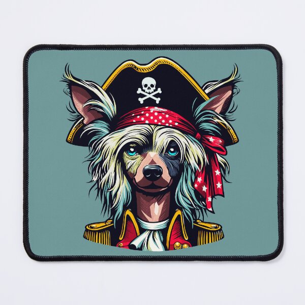 Item preview, Pirate Chinese Crested Dog designed and sold by Ghost on Toast.