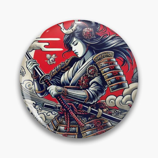 Item preview, Samurai Warrior Woman 3 designed and sold by NightsageArt.