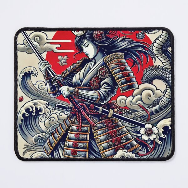 Item preview, Samurai Warrior Woman 3 designed and sold by NightsageArt.