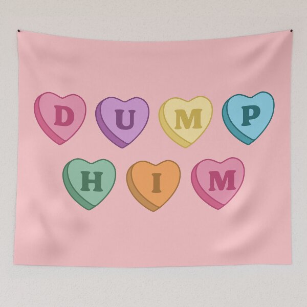 Item preview, Dump Him Conversational Valentines Hearts designed and sold by Magnolia Valley Art.