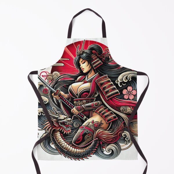 Item preview, Samurai Warrior Woman 1 designed and sold by NightsageArt.