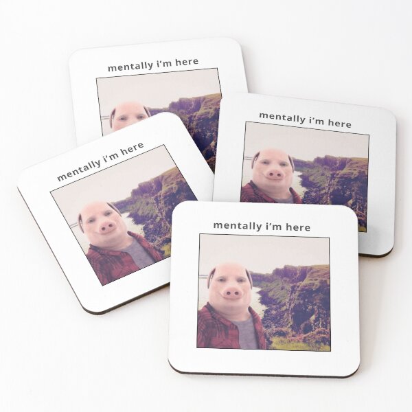 Item preview, Mentally I'm With John Pork designed and sold by Femme Pastel Collective.