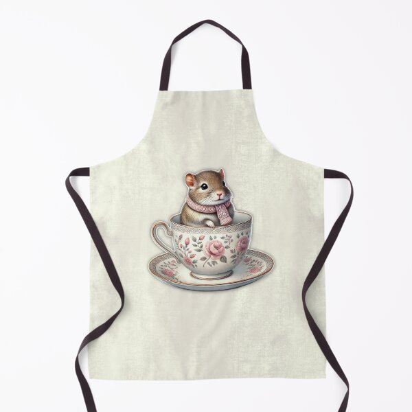 Item preview, Whimsical Degu in a Vintage Teacup - Perfect for Degu Lovers designed and sold by CritterManiaUK.