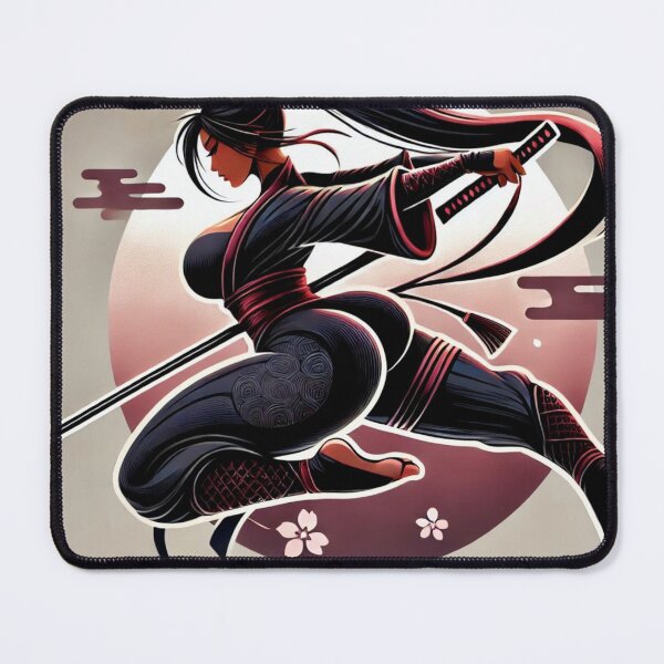 Item preview, Ninja Warrior Woman 1 designed and sold by NightsageArt.