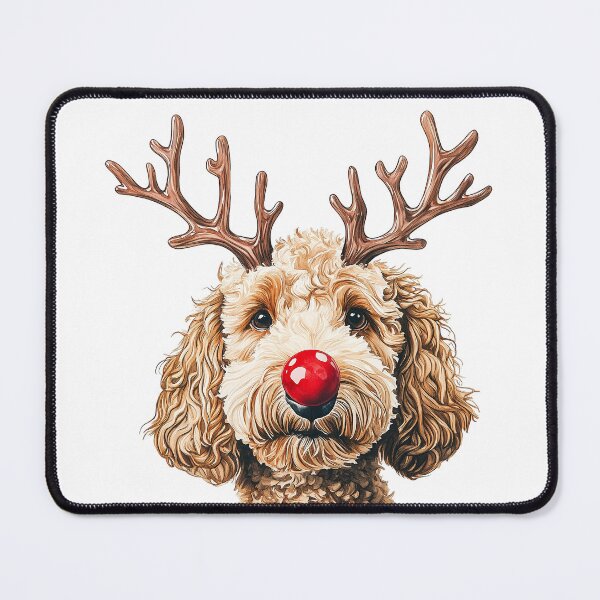 Item preview, Festive Goldendoodle  designed and sold by rmcbuckeye.