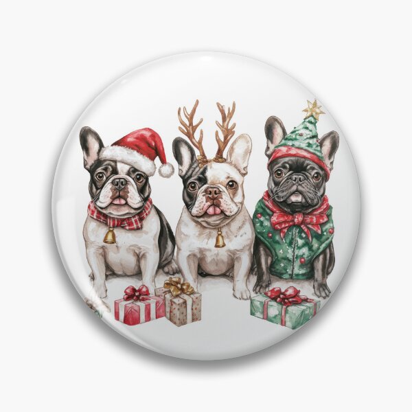 Item preview, Festive Frenchie Pups designed and sold by rmcbuckeye.