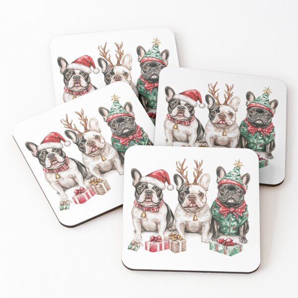 Item preview, Festive Frenchie Pups designed and sold by rmcbuckeye.