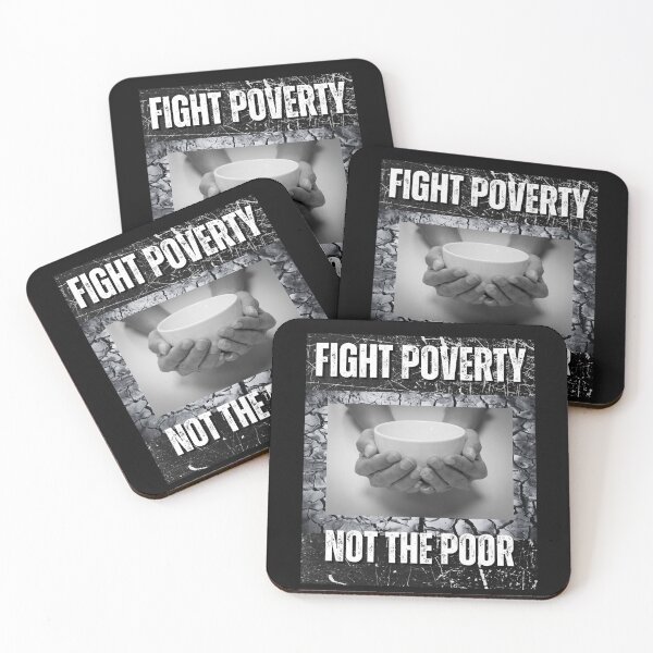 Item preview, Fight Poverty Not The Poor Pro-Democracy Design designed and sold by EarthArtDesigns.