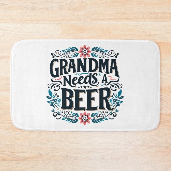 Item preview, Grandma Needs a Beer, typography designed and sold by maxmaj.