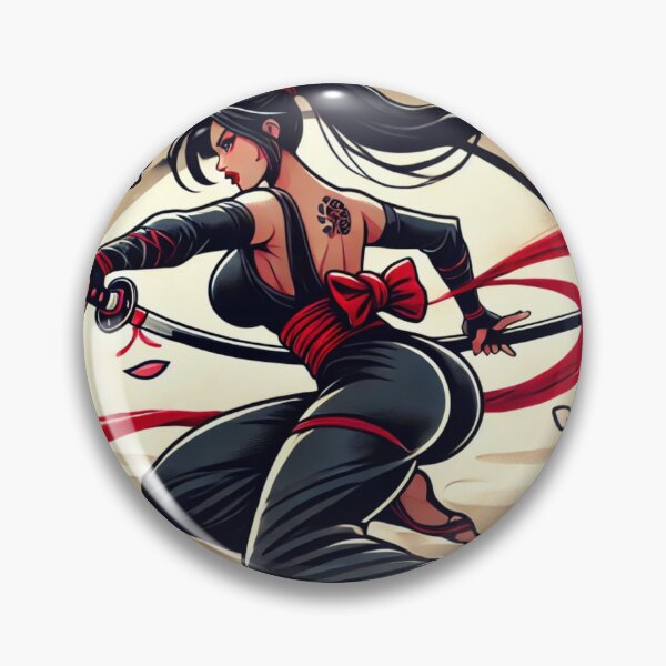 Item preview, Ninja Warrior Woman 3 designed and sold by NightsageArt.