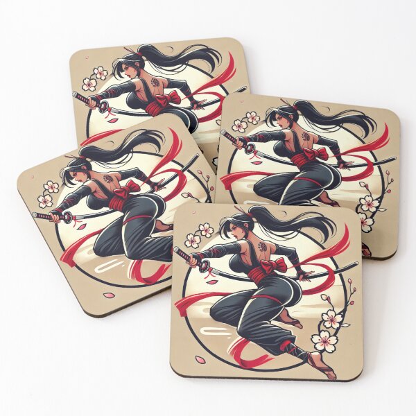 Item preview, Ninja Warrior Woman 3 designed and sold by NightsageArt.