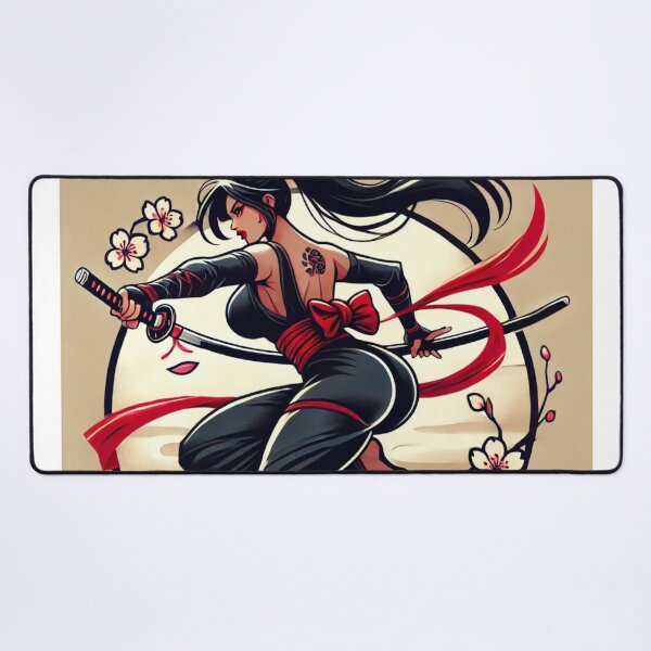 Item preview, Ninja Warrior Woman 3 designed and sold by NightsageArt.