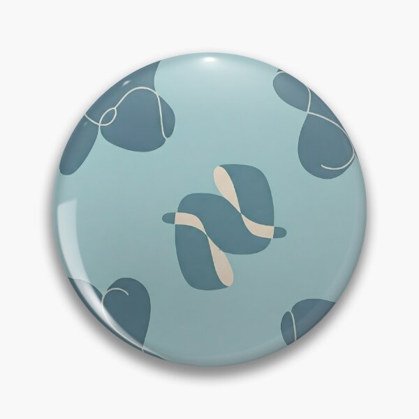 Item preview, Abstract Shapes, Modern Art, Minimalist Pattern, Blue Abstract, Fluid Forms designed and sold by Artidnan12.