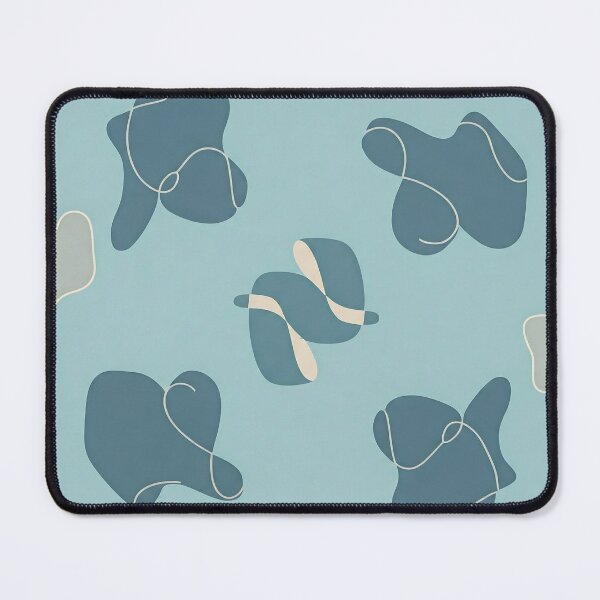 Item preview, Abstract Shapes, Modern Art, Minimalist Pattern, Blue Abstract, Fluid Forms designed and sold by Artidnan12.