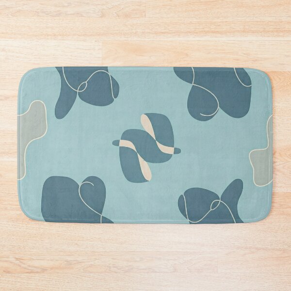 Item preview, Abstract Shapes, Modern Art, Minimalist Pattern, Blue Abstract, Fluid Forms designed and sold by Artidnan12.
