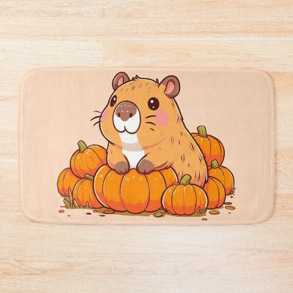 Item preview, Capybara In A Pumpkin Patch designed and sold by Ghost on Toast.