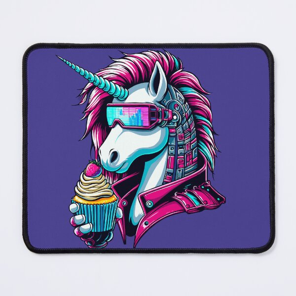 Item preview, Cyberpunk Unicorn Eating a Cupcake designed and sold by Ghost on Toast.