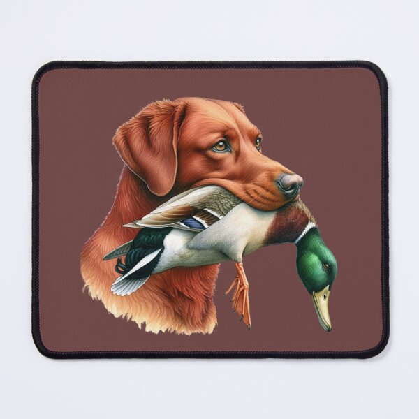 Item preview, Fox Red Labrador Retriever with Duck designed and sold by rmcbuckeye.